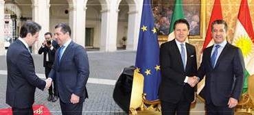 مسرور البارزاني يشيد بدور إيطاليا في تدريب قوات البيشمركة